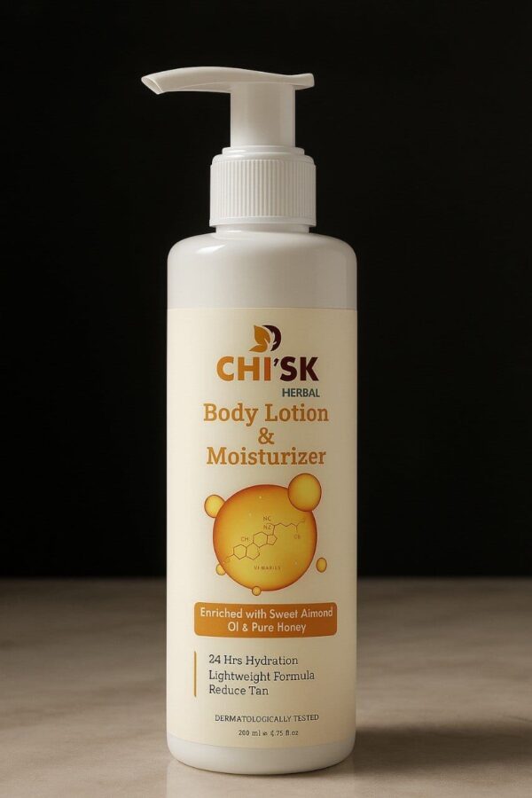 CHI'SK Body Lotion and Moisturizer - Almond Honey | 200 ml